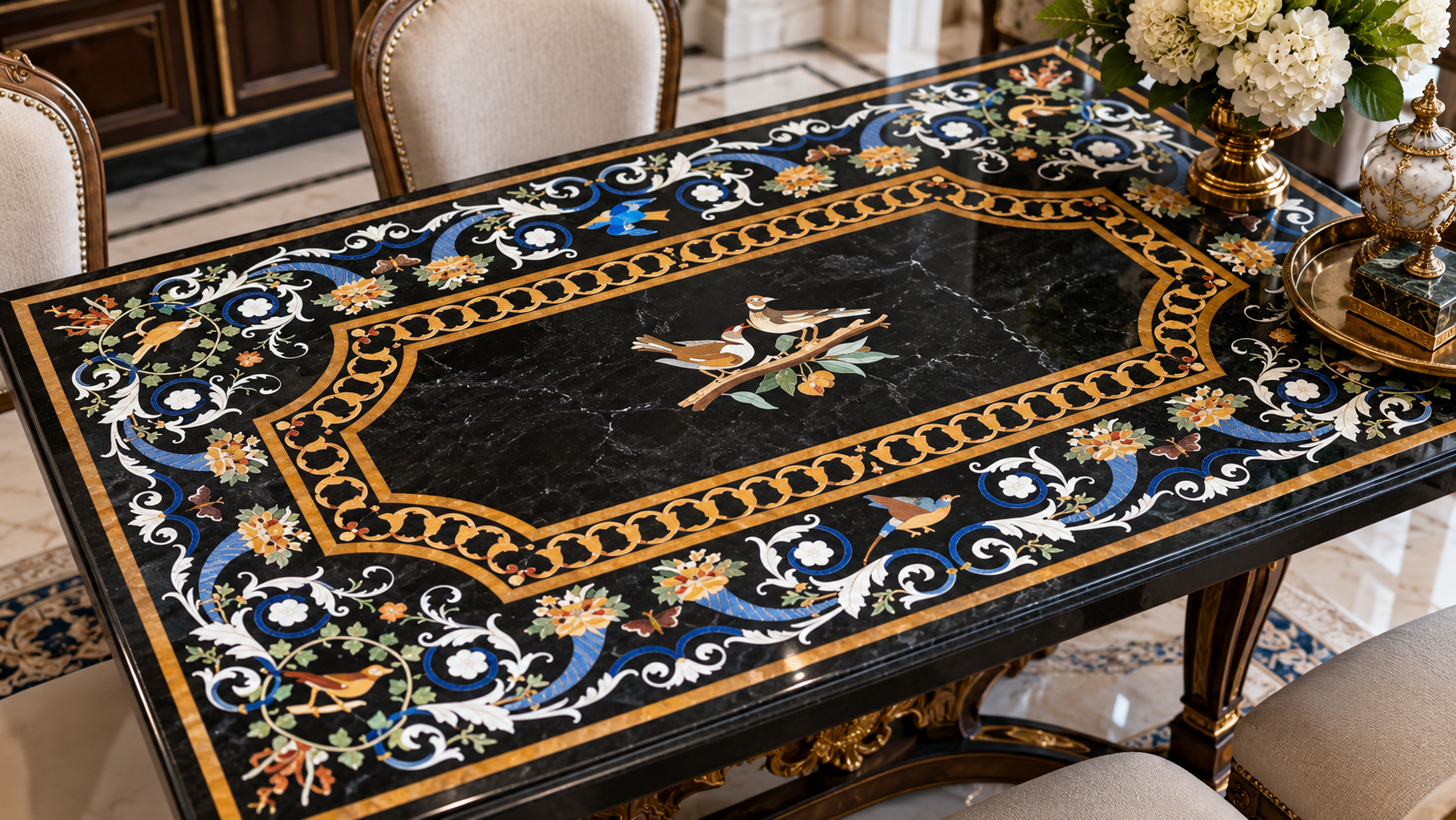 Pietra Dura Tables Tops Collection